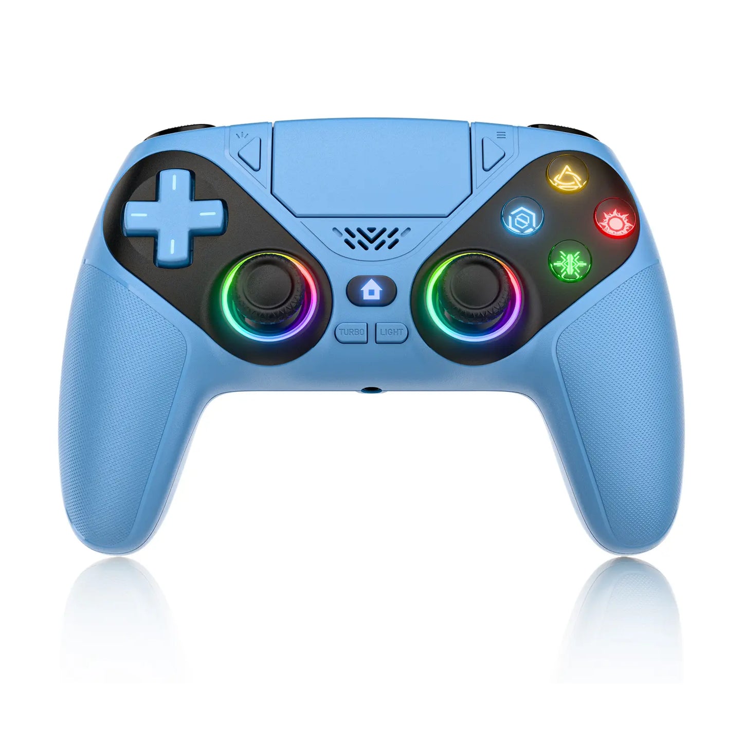 Wireless Gaming Controller - RGB Lighting + Motion Sensing + Programmable Buttons For PS5-Compatible Precision Gameplay