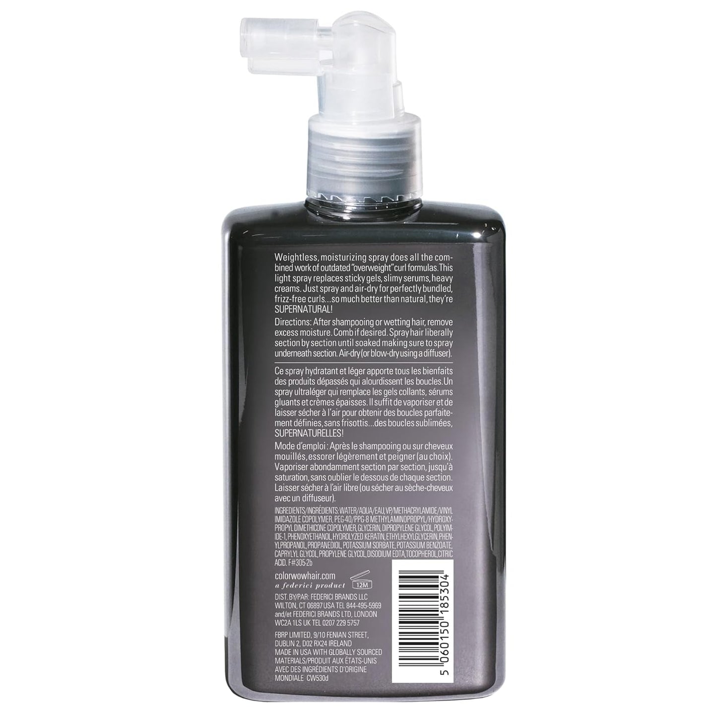 Curl Styling Treatment Spray - Anti-Frizz Humidity Shield For Defined, Smooth Curls