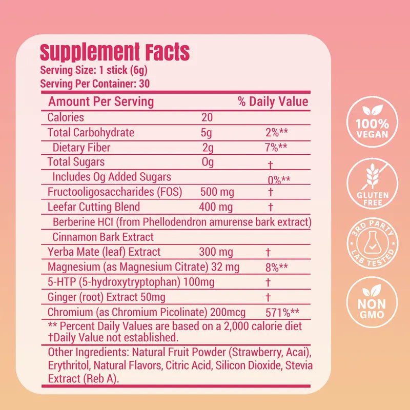 Daily Drink Mix - Berberine + Yerba Mate Support For Energy & Metabolism