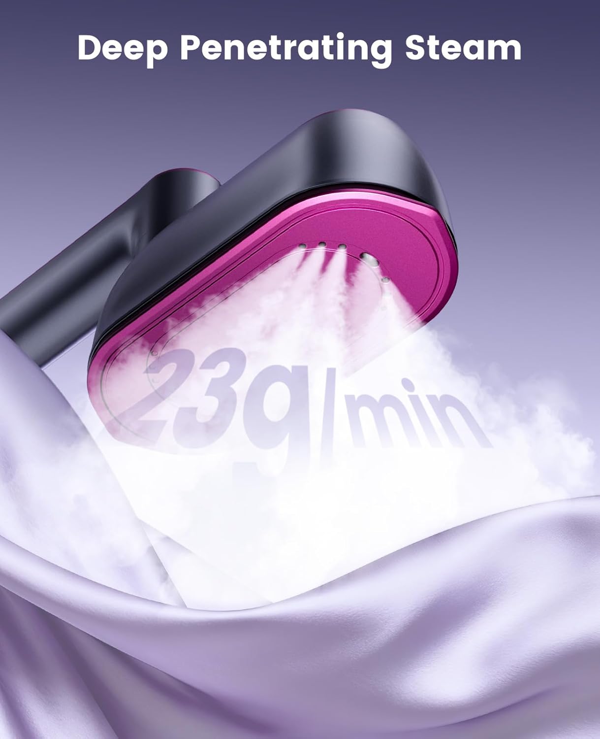 2-in-1 Steam Iron & Clothes Steamer - Fast Heat-Up Large Soleplate For Smooth Wrinkle Removal