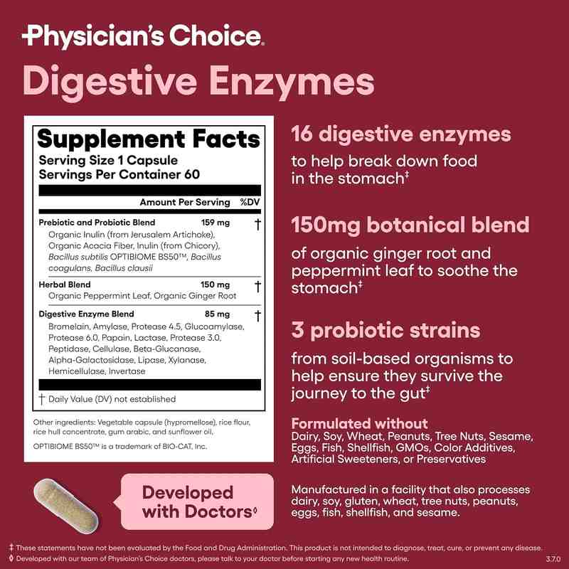 Say Goodbye to Bloating: Advanced 3-in-1 Digestive Formula for Complete Gut Comfort