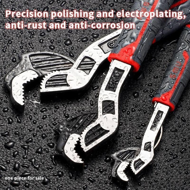 Self-Locking Pipe Wrench Set - Quick-Opening Multi-Model Grip For Fast Plumbing Repairs