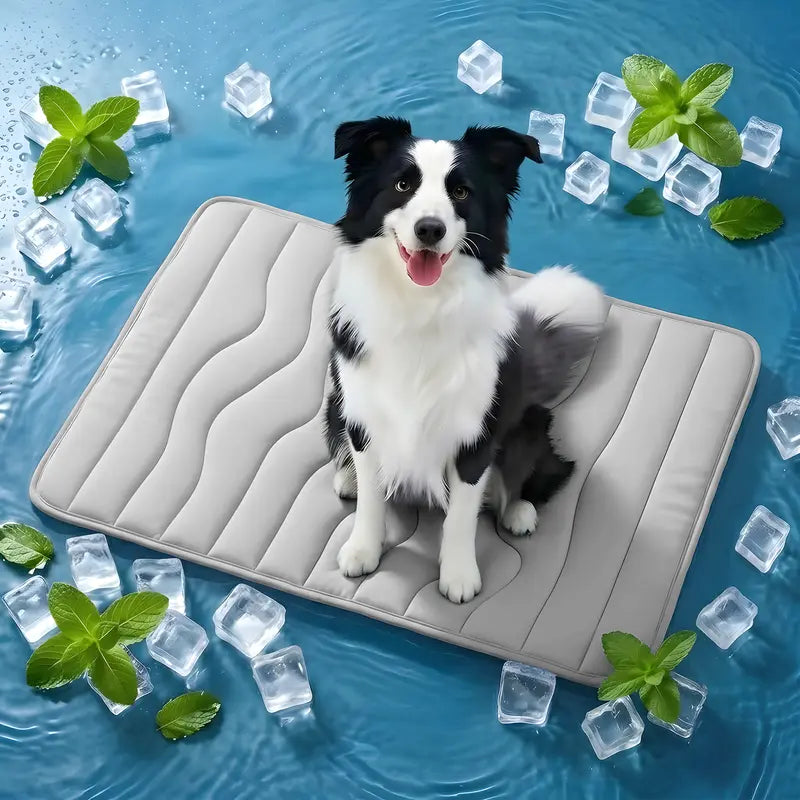 Cooling Pet Mat - Gel-Free Breathable Fabric For Instant Summer Comfort & All-Day Rest For Dogs
