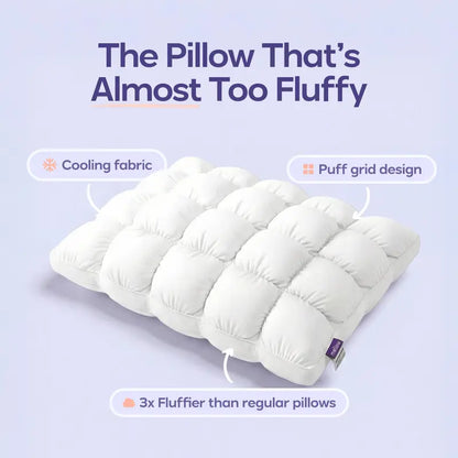 Sleep on a Cloud: The Ultimate Soft Quilted Puff Grid Pillow