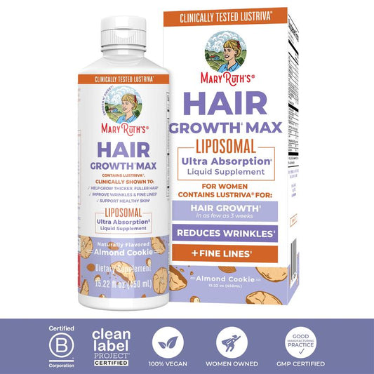 Liposomal Hair Growth Supplement - Clinically Tested Lustriva For Thicker-Looking Hair