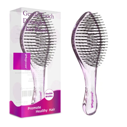 Detangling Hair Brush – Dual-Layer Flexible Bristles For Pain-Free Knot Removal