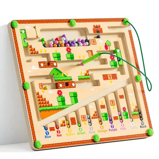 Pixels & Puzzles: Magnetic Color & Number Learning Maze