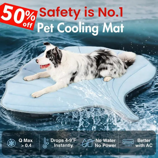 Cooling Pet Mat - Gel-Free Breathable Fabric For Instant Summer Comfort & All-Day Rest For Dogs