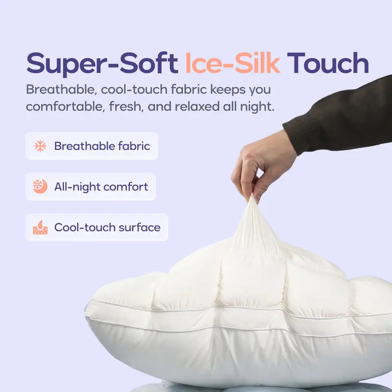 Sleep on a Cloud: The Ultimate Soft Quilted Puff Grid Pillow