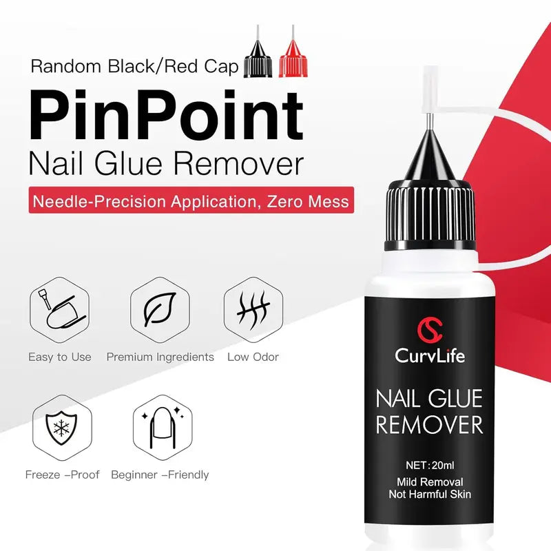 Gentle & Precise Nail Glue Remover — Fast, Pain-Free Release