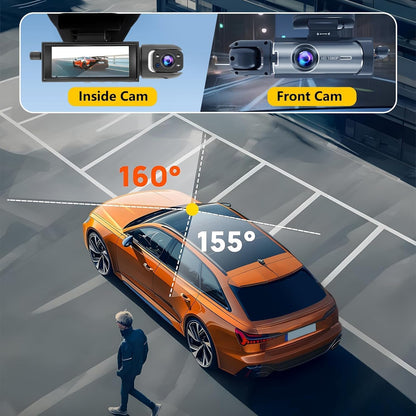 Front & Rear Dash Cam - Dual Recording Protection For Safer Everyday Driving