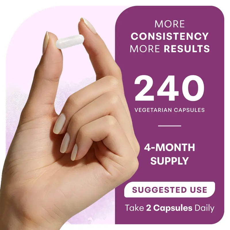 Magnesium Complex Capsules for Women's Sleep Support & Muscle Relaxation