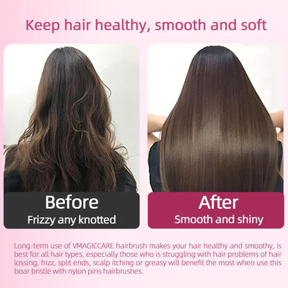 Detangling Hair Brush – Dual-Layer Flexible Bristles For Pain-Free Knot Removal