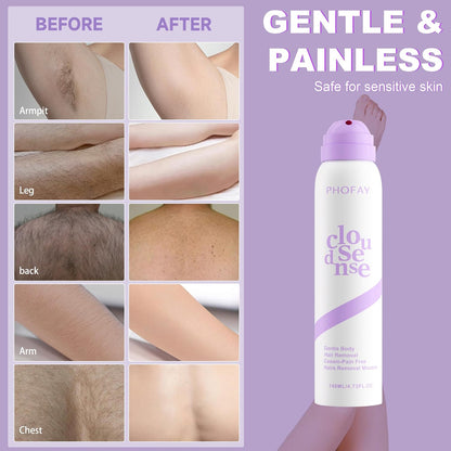 Hair Removal Cream & Spray - Fast-Acting Dual Formula for Smooth Bikini & Body Skin