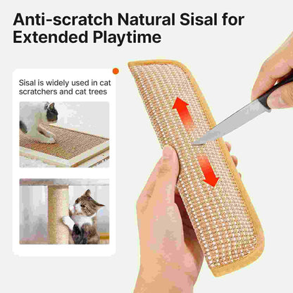 100% Natural Sisal Catnip Pillow Toy — Satisfy Scratching & Teeth Cleaning Instantly!