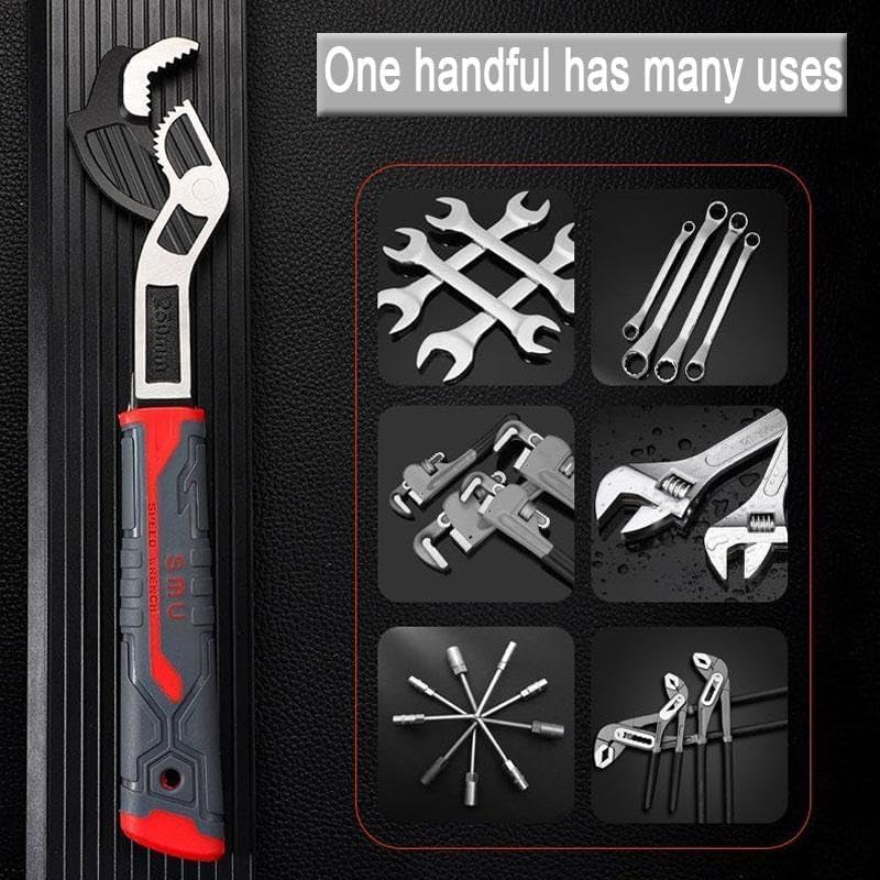 Self-Locking Pipe Wrench Set - Quick-Opening Multi-Model Grip For Fast Plumbing Repairs