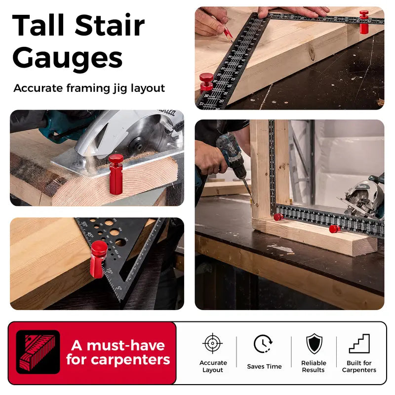 Precision Stair Layout Gauges – Perfect Cuts Every Single Time