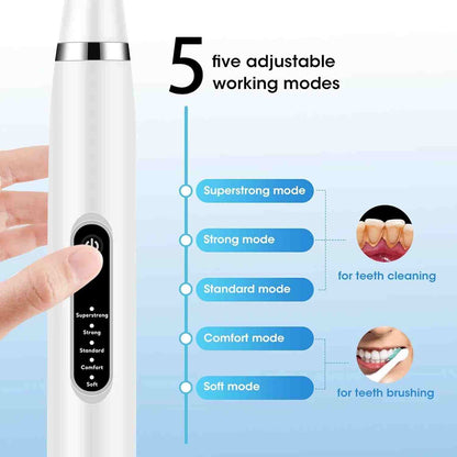 Blast Away Stubborn Tartar Instantly With This Sonic Dental Calculus Remover & Toothbrush Combo