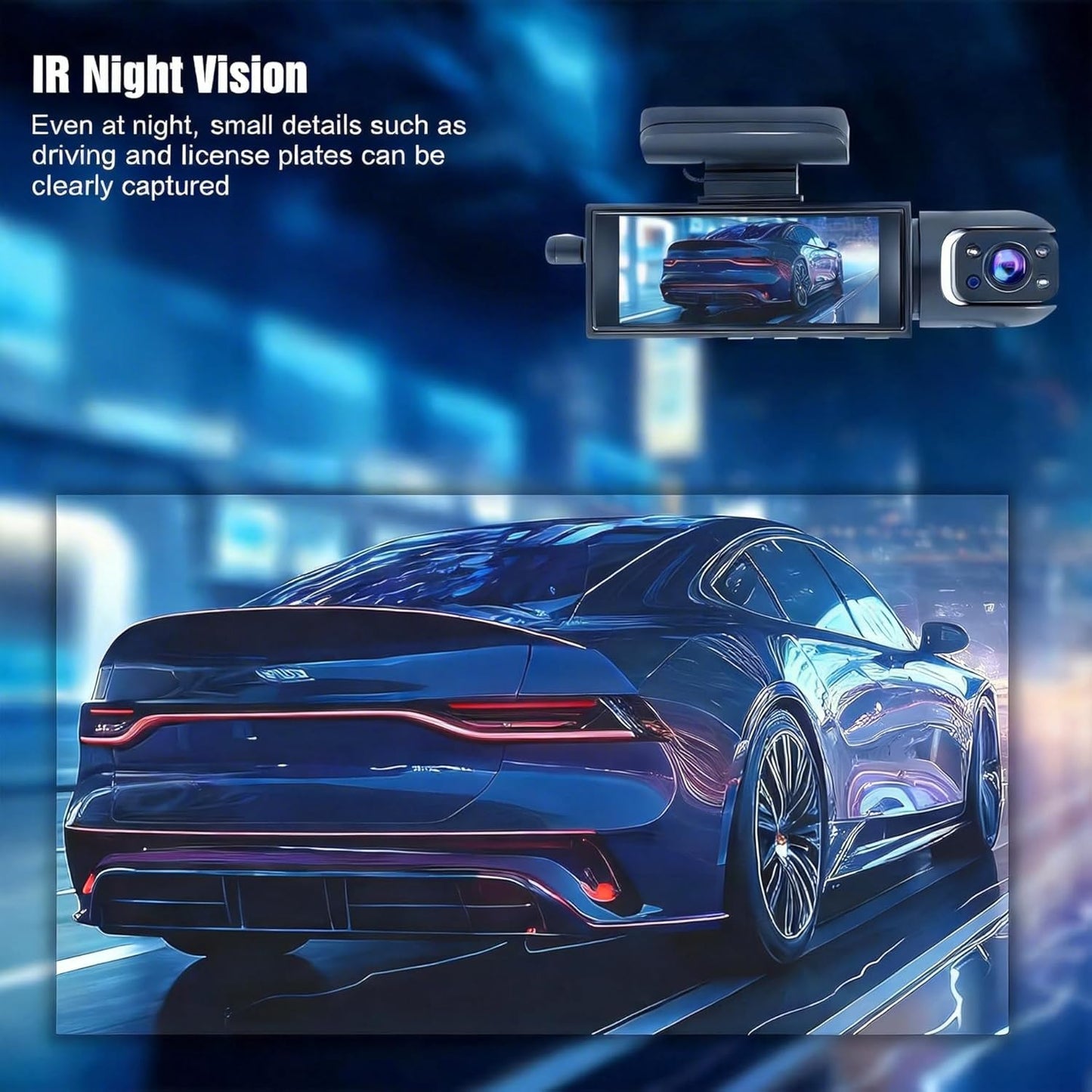 Front & Rear Dash Cam - Dual Recording Protection For Safer Everyday Driving