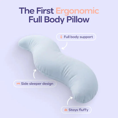 Sleep Pain-Free with Premium Full-Body Ergonomic Alignment Pillow
