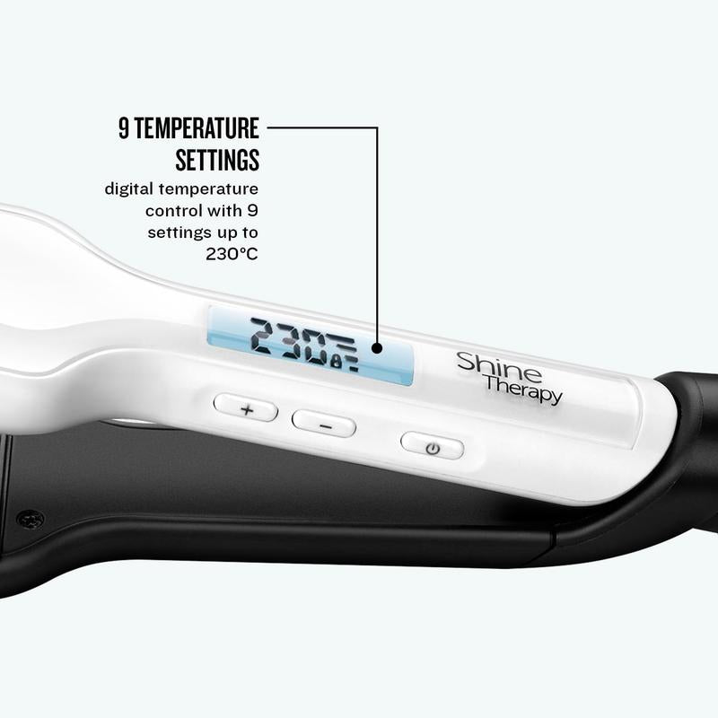 Hair Straightener – Shine Therapy Ceramic Technology For 86% More Glossy, Frizz-Free Hair