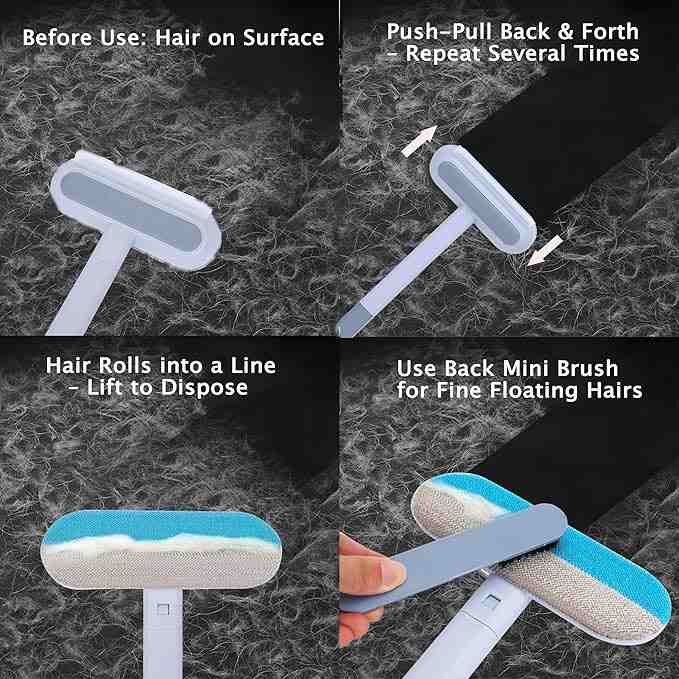 Say Goodbye to Embedded Pet Hair – The Ultimate Reusable Pet Hair Remover Brush
