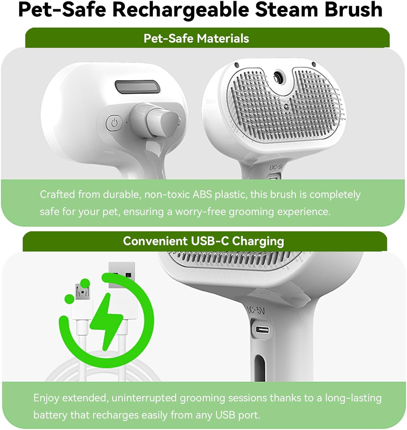 Stop Inhaling Loose Fur! Instant Steamy Grooming Locks 99% Of Flying Hair Safely