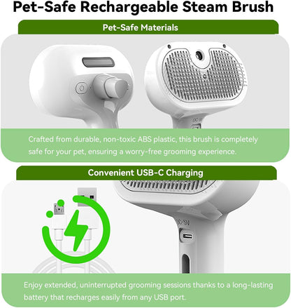 Stop Inhaling Loose Fur! Instant Steamy Grooming Locks 99% Of Flying Hair Safely