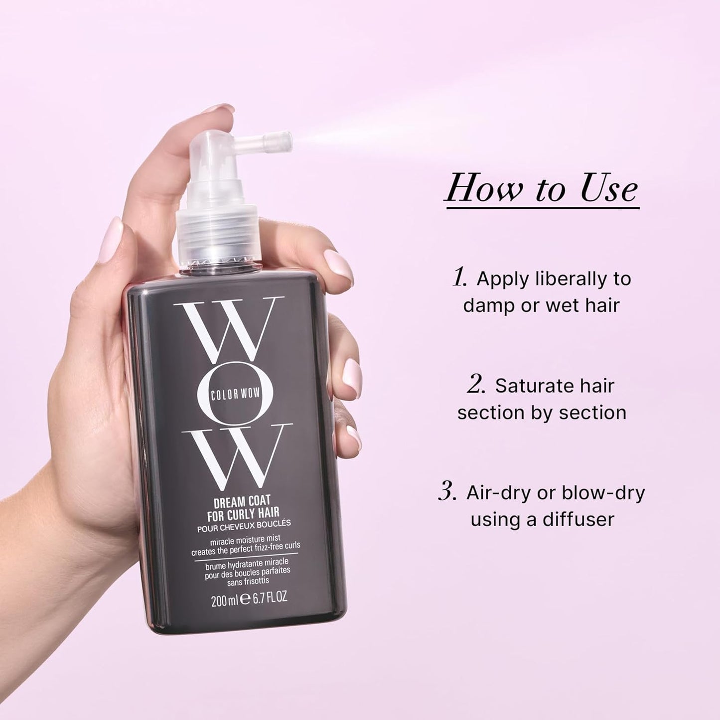 Curl Styling Treatment Spray - Anti-Frizz Humidity Shield For Defined, Smooth Curls