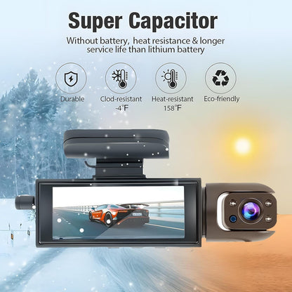 Front & Rear Dash Cam - Dual Recording Protection For Safer Everyday Driving