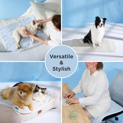 Cooling Pet Mat - Gel-Free Breathable Fabric For Instant Summer Comfort & All-Day Rest For Dogs