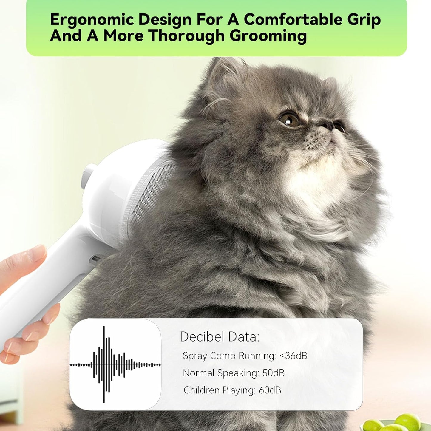 Stop Inhaling Loose Fur! Instant Steamy Grooming Locks 99% Of Flying Hair Safely