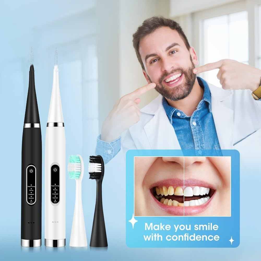 Blast Away Stubborn Tartar Instantly With This Sonic Dental Calculus Remover & Toothbrush Combo
