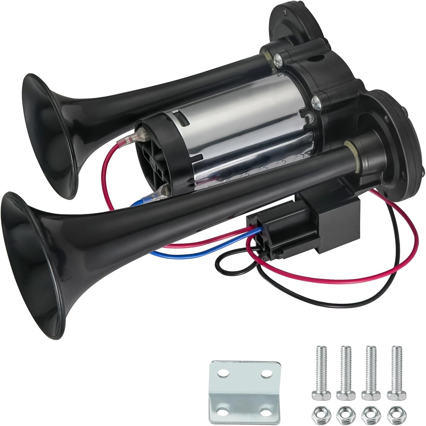 Dual Air Horn – 130dB Upgraded Twin Tubes For Instant Hazard Warning