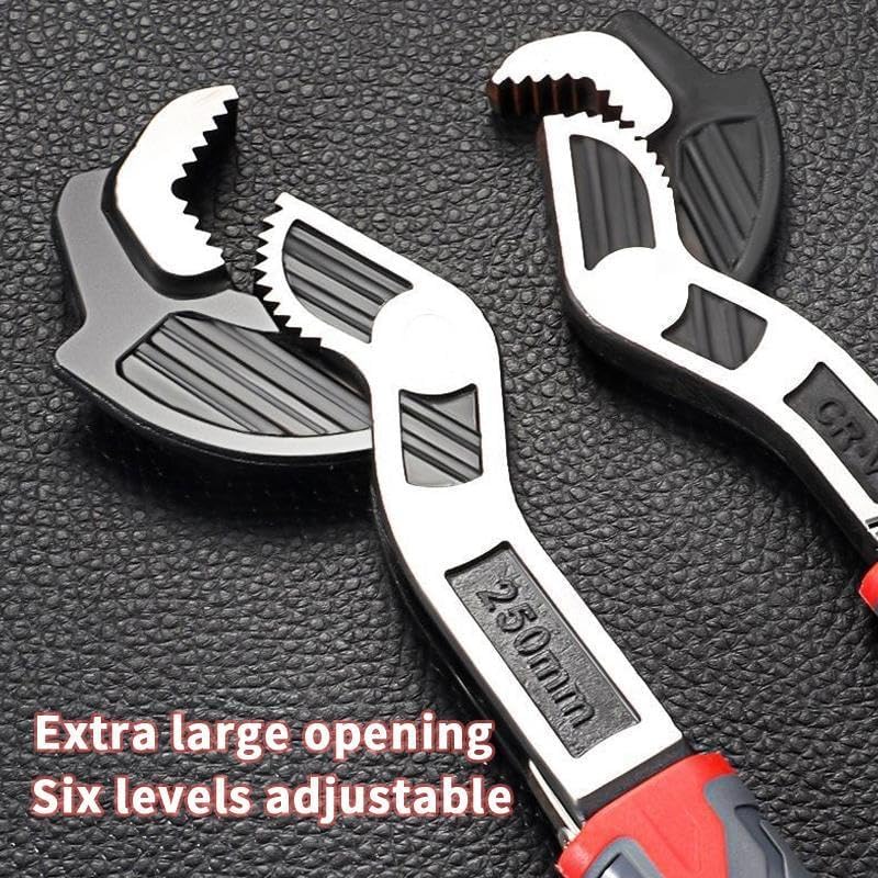 Self-Locking Pipe Wrench Set - Quick-Opening Multi-Model Grip For Fast Plumbing Repairs