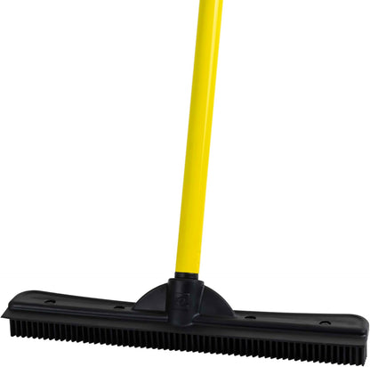 Rubber Pet Hair Broom – Electrostatic Rubber Bristles For Deep Carpet & Floor De-Shedding