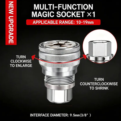 Universal Socket Wrench – Instantly Adapts To Any Size & Shape