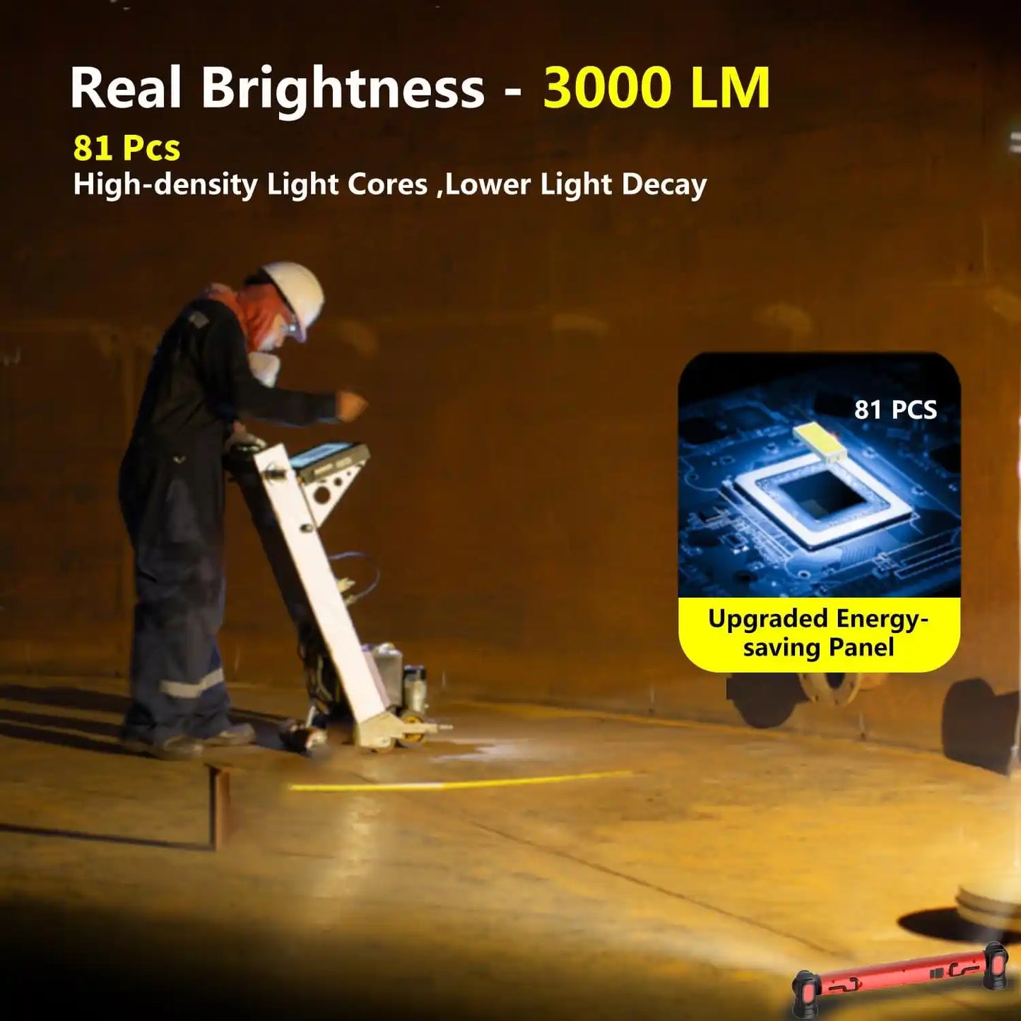 Master Every Detail Under The Hood With 5200mAh Cordless Lighting