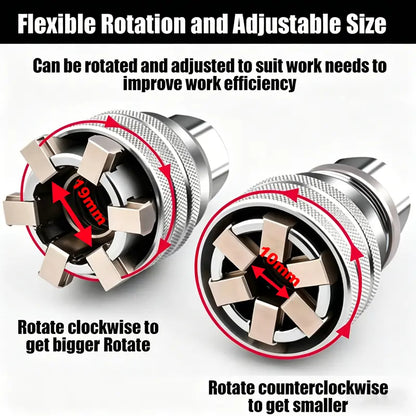 Universal Socket Wrench – Instantly Adapts To Any Size & Shape