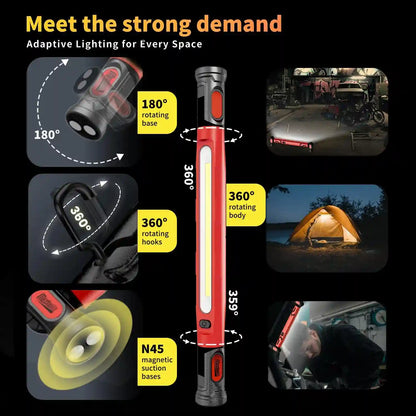 Master Every Detail Under The Hood With 5200mAh Cordless Lighting