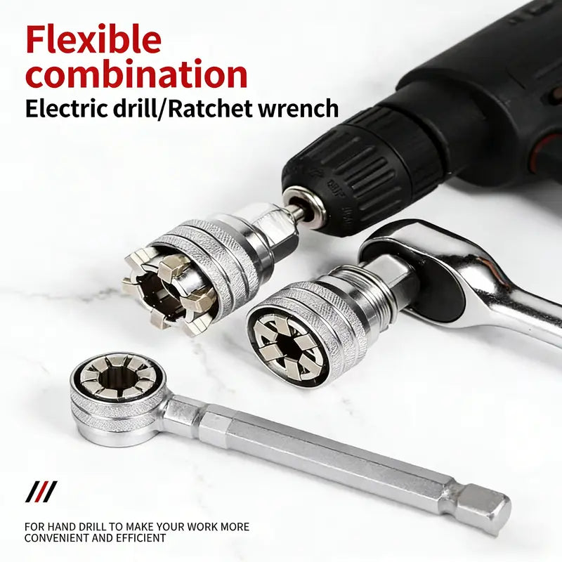 10-19mm Adjustable Multi-Function Universal Magic Socket Wrench Tool