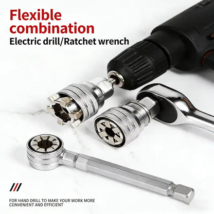 10-19mm Adjustable Multi-Function Universal Magic Socket Wrench Tool