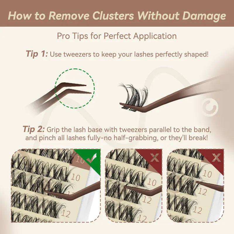 DIY Lash Clusters – Ultra-Thin Invisible Band For 3-Minute Salon-Level Glamour