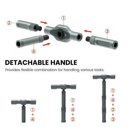 One Twist Resolves All: 24-in-1 Multi-Angle Precision Ratchet Screwdriver Set
