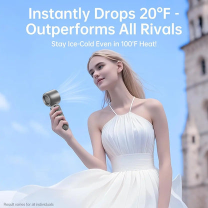 Portable High-Speed Fan – Instant Ice Cooling With 199 Wind Levels