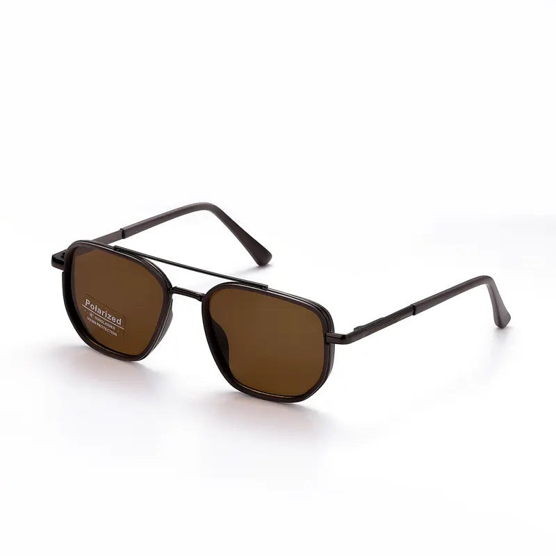 Geometric Aviator Sunglasses – HD Polarized Double-Beam For Elite Sun Protection & Retro Styling