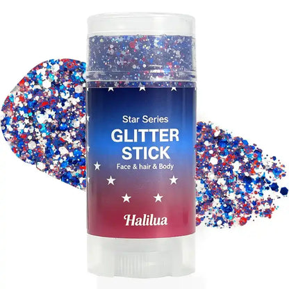 Glitter Stick – 3-In-1 Tri-Color Swivel For Instant Patriotic Sparkle