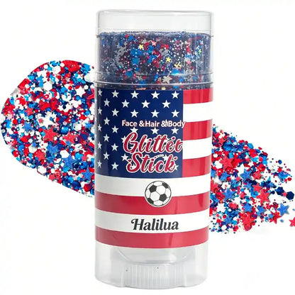 Glitter Stick – 3-In-1 Tri-Color Swivel For Instant Patriotic Sparkle