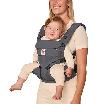 Ergonomic 4-Position Breathable Baby Carrier for Newborns to Toddlers