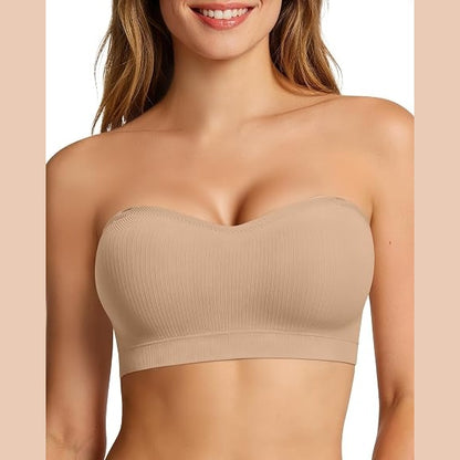 Seamless Strapless Bra - Invisible Support That Stays In Place